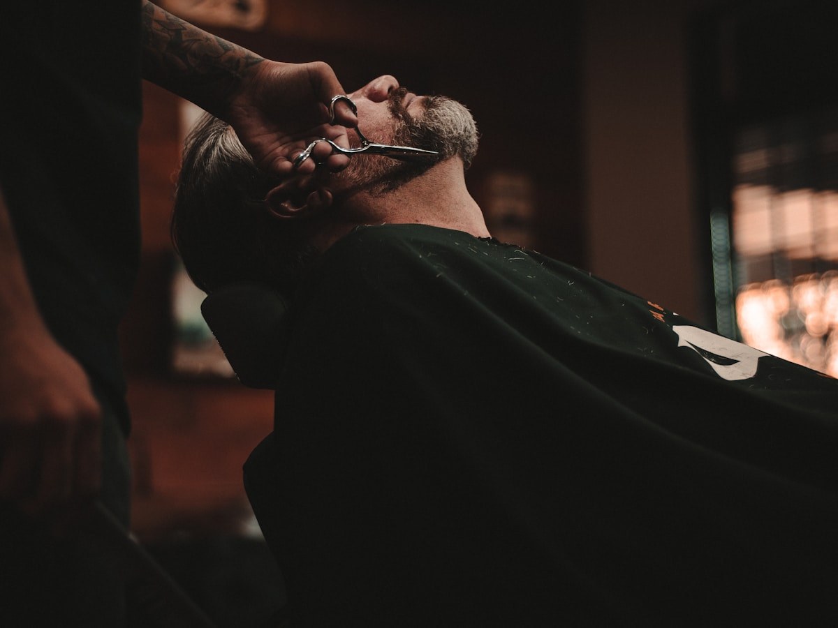 Salon professional at work